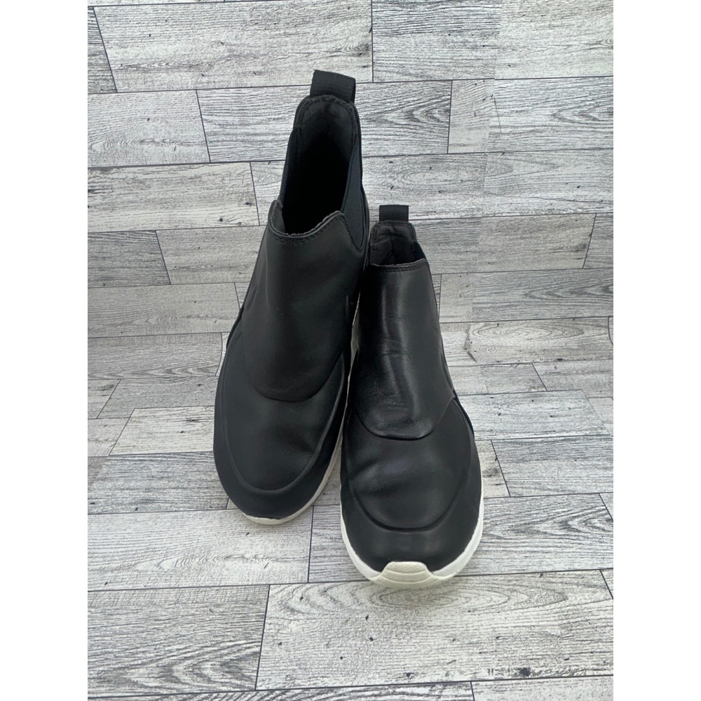 Nike Air Max Thea Mid Women‎ Sz 8.5 Black Leather Chelsea Boot Shoes 859550-001
